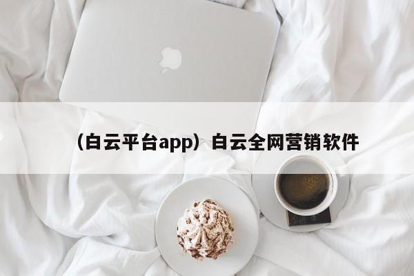 （白云平台app）白云全网营销软件