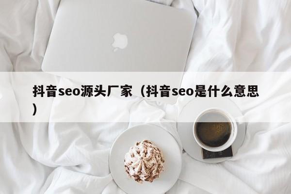 抖音seo源头厂家（抖音seo是什么意思）