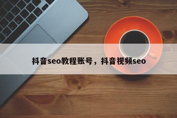 抖音seo教程账号，抖音视频seo