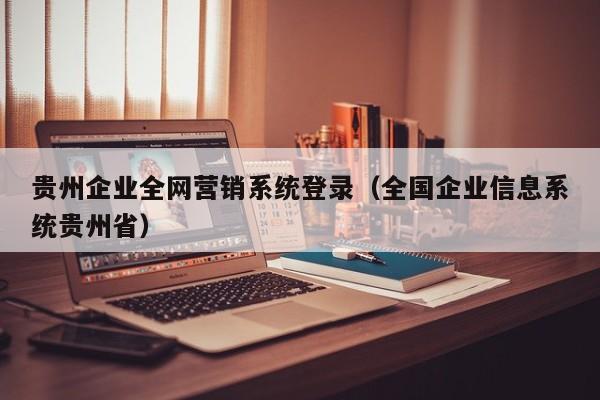 贵州企业全网营销系统登录（全国企业信息系统贵州省）