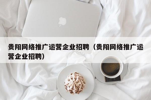 贵阳网络推广运营企业招聘（贵阳网络推广运营企业招聘）