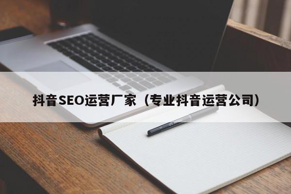 抖音SEO运营厂家（专业抖音运营公司）