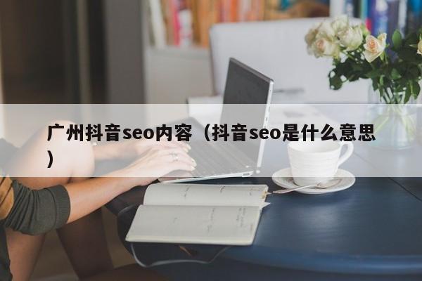 广州抖音seo内容（抖音seo是什么意思）