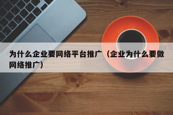 为什么企业要网络平台推广（企业为什么要做网络推广）