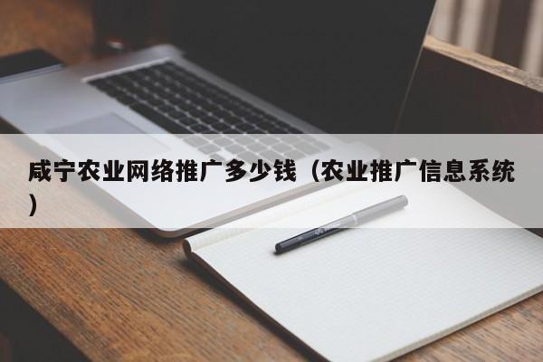 咸宁农业网络推广多少钱（农业推广信息系统）